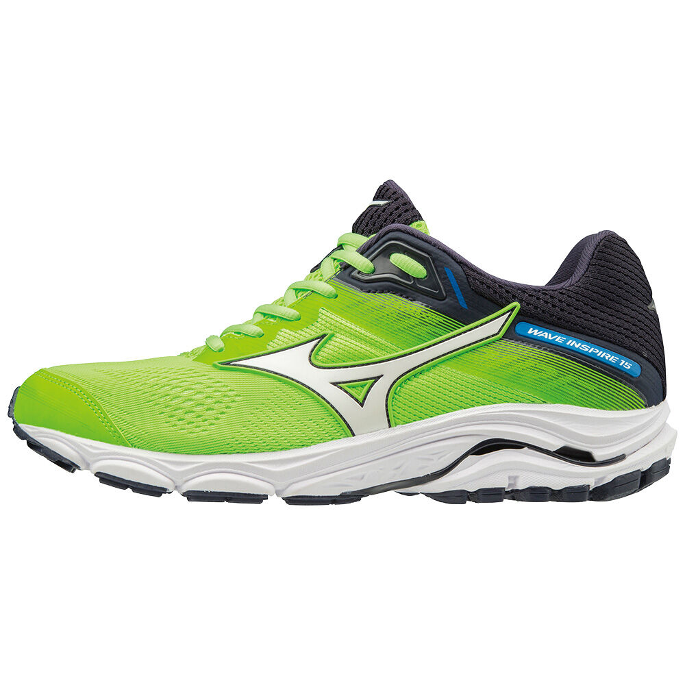 Mizuno WAVE INSPIRE 15 - Erkek Koşu Ayakkabısı - Yeşil/Koyu Gri Türkiye (BJQLDS-054)